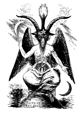 Levi's Baphomet - Note signature at bottom!